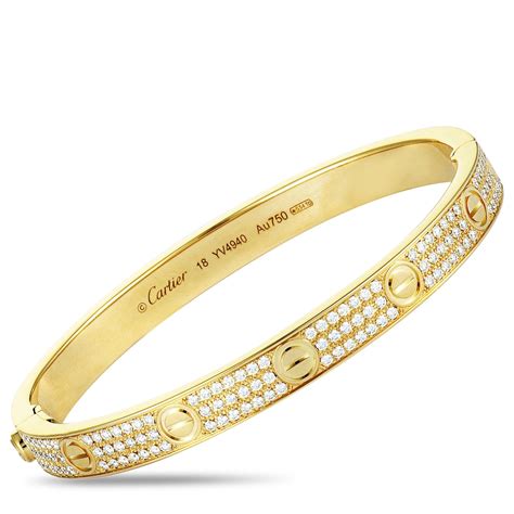 18k cartier bangle price|cartier 18k gold bracelet price.